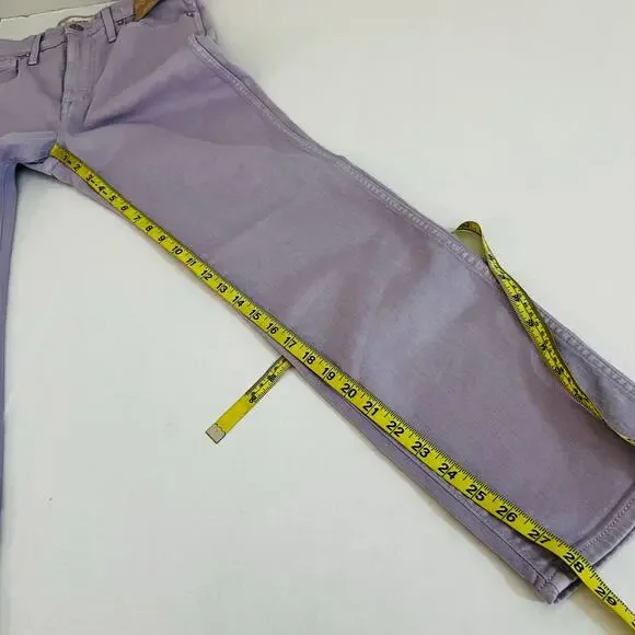 Madewell Stove Pipe High Rise Straight Leg Jeans Size 27 NWT Purple - Picture 10 of 10